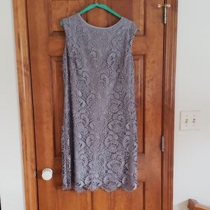 Gray lace dress